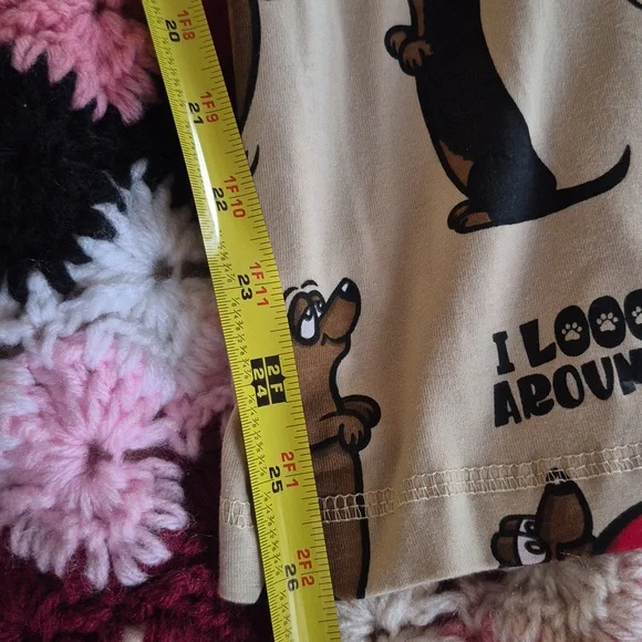 Lazy One Womens PJ Pants Large Wiener Dog Dachshund Sleeper Loungewear Comfy - Picture 10 of 13